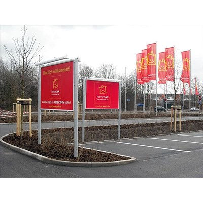 Außenwerbung BESCHILDERUNG Individuelle Ausführung & Format - Hinweisbeschilderung-Infoboard-mit-Klapprahmen-IKEA-Homepark Außenwerbung BESCHILDERUNG Individuelle Ausführung & Format - Hinweisbeschilderung-Infoboard-mit-Klapprahmen-IKEA-Homepark