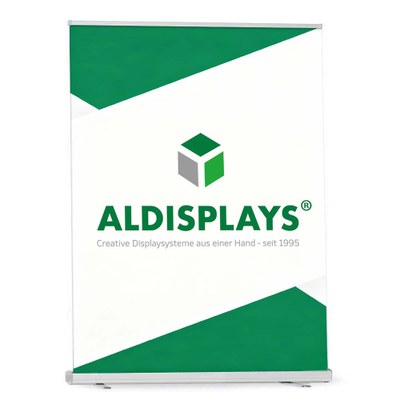 Bannerdisplay RollUp - EVO150 Sichtformat: 1.500 x 2.200 mm Verchromte Seiten u. Standfüße, 2 Teleskopstangen, - Roll_up EVO 1500 Bannerdisplay RollUp - EVO150 Sichtformat: 1.500 x 2.200 mm Verchromte Seiten u. Standfüße, 2 Teleskopstangen, - Roll_up EVO 1500