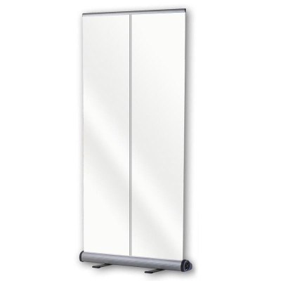 Bannerdisplay Roll-Up Snap inkl. transparentem Banner im Format 1.000 x 2.150mm mit Klemmleiste oben und unten - Roll-Up-Snap-klar 100er Bannerdisplay Roll-Up Snap inkl. transparentem Banner im Format 1.000 x 2.150mm mit Klemmleiste oben und unten - Roll-Up-Snap-klar 100er