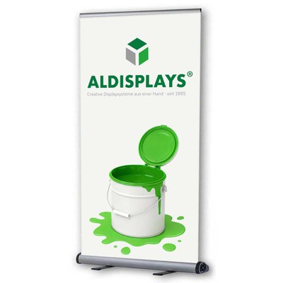 Bannerdisplay Roll-Up - SNAP Bannermaß: 1.000x2.100mm mit Klemmleiste oben & unten - inkl. Transport- - Roll-Up Snap 100 Bannerdisplay Roll-Up - SNAP Bannermaß: 1.000x2.100mm mit Klemmleiste oben & unten - inkl. Transport- - Roll-Up Snap 100