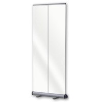 Bannerdisplay Roll-Up Snap inkl. transparentem Banner im Format 800 x 2.150mm mit Klemmleiste oben und unten - Roll-Up-Snap-klar 80er Bannerdisplay Roll-Up Snap inkl. transparentem Banner im Format 800 x 2.150mm mit Klemmleiste oben und unten - Roll-Up-Snap-klar 80er