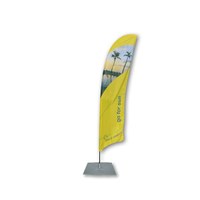 Beachflag - STANDARD - Größe M inkl. Tragetasche&Bodenplatte 400x400x4 mm inkl. Fahne in Standardform - Beachflag-Standard-3100-Bodenplatte