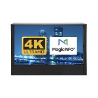 Digital Signage Digitale Promotiontheke Futuro für den Inneneinsatz - Größe: 55 Zoll - 4K UHD Farbe: schwarz - Digitale Theke Futuro Frontal