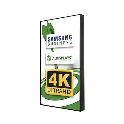 Digital Signage Digitales Poster TrendLine einseitiger 50 Zoll-Bildschirm - schwarz - 4K UHD zur Wandmontage - inkl. Wandmontageset - Digitales Poster TrendLine swz Wand.webp