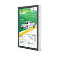 Digital Signage Digitales Wanddisplay TrendLine für den Inneneinsatz - Größe: 13 Zoll - Full HD Farbe: weiss - TRENDLINE Wanddisplay Seite weiss