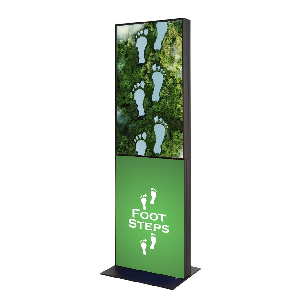 Digitale Infostele TRENDLINE Stoffbespannung 43 Zoll Front.jpg