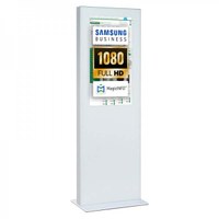 Digital Signage Digitale Info-Stele einseitig für den Inneneinsatz - Größe: 32 Zoll - Full HD Farbe: weiss - Digitale Infostele einseitig 32 zoll weiss Digital Signage Digitale Info-Stele einseitig für den Inneneinsatz - Größe: 32 Zoll - Full HD Farbe: weiss - Digitale Infostele einseitig 32 zoll weiss
