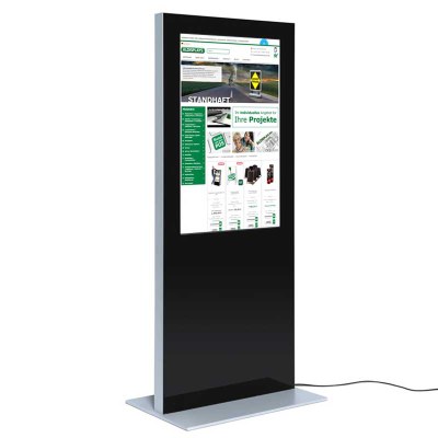 Digitale Info-Stele SLIM für den Inneneinsatz - Größe: 55 Zoll Farbe: schwarz - Digitale Infostele SLIM einseitig 55 Zoll schwarz Digitale Info-Stele SLIM für den Inneneinsatz - Größe: 55 Zoll Farbe: schwarz - Digitale Infostele SLIM einseitig 55 Zoll schwarz
