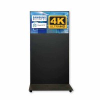 Digital Signage Digitale Info-Stele TrendLine Quer für den Inneneinsatz - Größe: 43 Zoll - 4K UHD Farbe: schwarz - Querformat - Digitale Infostele TRENDLINE Querformat swz 4K