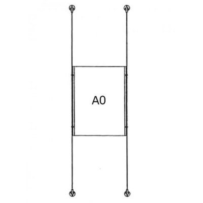Drahtseilsystem Acryl Boden/Decke zum Verspannen zwischen Boden und Decke DIN A0 (841x1189 mm) - da-d-1xa0 - drahtseilsystem 1x din a0 hochformat 1 Drahtseilsystem Acryl Boden/Decke zum Verspannen zwischen Boden und Decke DIN A0 (841x1189 mm) - da-d-1xa0 - drahtseilsystem 1x din a0 hochformat 1