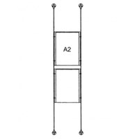 Drahtseilsystem Acryl Boden/Decke zum Verspannen zwischen Boden und Decke Format: 2x A2 (420x594 mm) HOCHFORMAT - da-bd-2xa2 - drahtseilsystem 2x din a2 hochformat Drahtseilsystem Acryl Boden/Decke zum Verspannen zwischen Boden und Decke Format: 2x A2 (420x594 mm) HOCHFORMAT - da-bd-2xa2 - drahtseilsystem 2x din a2 hochformat