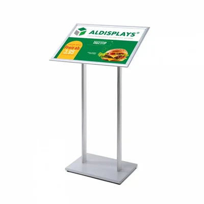 Infoständer mit Klapprahmen im Format DIN A2 (quer) Klapprahmen im 25er Profil Gehrung - Infoständer mit Klapprahmen DINA2.webp