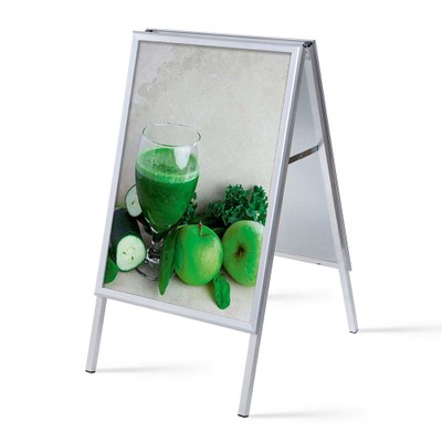 Kundenstopper INDOOR Gehrung Einlegeformat: DIN A1 (594x841 mm) Profil: 25mm Gehrung - Kundenstopper Indoor DIN A1 Gehrung