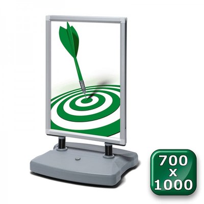 Kundenstopper Swing-Master ECO Einlegeformat: 700x1.000 mm 700x1000 mm - swing master eco v20017 silber 700x1000 Kundenstopper Swing-Master ECO Einlegeformat: 700x1.000 mm 700x1000 mm - swing master eco v20017 silber 700x1000