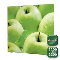 No-Frame Standdisplay Einseitig - Format: 2.200x2.200 mm Farbe: silber-eloxiert - mit einseitiger, - NOFrame-einseitig-2200x2200 No-Frame Standdisplay Einseitig - Format: 2.200x2.200 mm Farbe: silber-eloxiert - mit einseitiger, - NOFrame-einseitig-2200x2200
