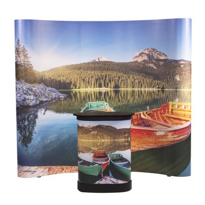 Pop-Up Magnet Easy 3x3 gebogen Variante mit kleinem Transportkoffer Gebogenes 3x3 Felder-System mit Magnetschienen, - Pop-Up Easy 3x3 mit Theke small Pop-Up Magnet Easy 3x3 gebogen Variante mit kleinem Transportkoffer Gebogenes 3x3 Felder-System mit Magnetschienen, - Pop-Up Easy 3x3 mit Theke small