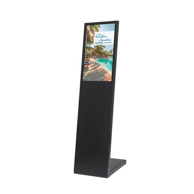 Digitaler L-Stand Novum 24" für den Inneneinsatz - Größe: 24 Zoll - Full-HD Farbe: schwarz - Digital Signage L-Stand Novum 24Zoll