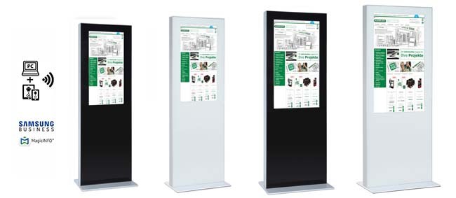 Digital Signage Stelen Indoor