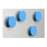 Magnetset= 8 Magnete in blau Durchmesser d = 35mm - zubehoer magnete blau