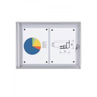 Schaukasten ECO BT26 Indoor 1x2 DIN A4 (Außenformat: 491x350mm) Gehäuse und Rahmen aus Aluminium - Schaukasten BT26  Indoor 1x2