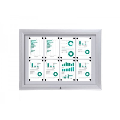 Schaukasten Premium BT46 Outdoor 4x2 DIN A4 (Außenformat: 1.025x760mm) 8x DIN A4 - Schaukasten PREMIUM BT46 Outdoor Quer 4x2 Schaukasten Premium BT46 Outdoor 4x2 DIN A4 (Außenformat: 1.025x760mm) 8x DIN A4 - Schaukasten PREMIUM BT46 Outdoor Quer 4x2