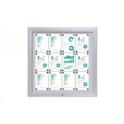 Schaukasten Premium BT46 Outdoor 4x3 DIN A4 (Außenformat: 1.025x1.067mm) 12x DIN A4 - Schaukasten PREMIUM BT46 Outdoor Quer 4x3 Schaukasten Premium BT46 Outdoor 4x3 DIN A4 (Außenformat: 1.025x1.067mm) 12x DIN A4 - Schaukasten PREMIUM BT46 Outdoor Quer 4x3