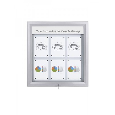 Schaukasten Premium BT46 Outdoor LED 3x2 DIN A4 (Außenformat: 805x760mm) Gehäuse und Rahmen aus Aluminium - Schaukasten PREMIUM LED BT46 Outdoor 3x2 Schaukasten Premium BT46 Outdoor LED 3x2 DIN A4 (Außenformat: 805x760mm) Gehäuse und Rahmen aus Aluminium - Schaukasten PREMIUM LED BT46 Outdoor 3x2