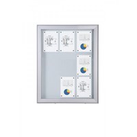 Schaukasten Premium BT68 Outdoor 3x3 DIN A4 (Außenformat: 792 x 1.054mm) Gehäuse und Rahmen aus Aluminium - Schaukasten PREMIUM BT68 Outdoor 3x3