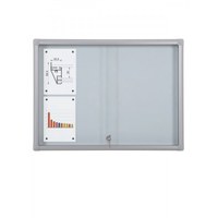 Schaukasten Schiebetür BT58 Indoor 4x2 DIN A4 (Außenformat: 940x675mm) Gehäuse und Rahmen aus Aluminium - Schaukasten Schiebet r BT58 Indoor 4x2