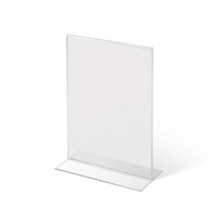 T-Aufsteller / Menükartenhalter - Hochformat Einlegeformat: DIN A5 (148x210 mm) Ausrichtung: Hochformat - Menürkartenhalter T-Aufsteller DIN A5-TA5PXV_1