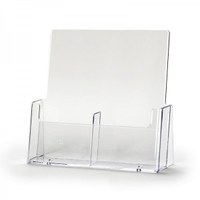Tischständer - Mehrfach Einlegeformat: Lang-DIN (105x210 mm) Anzahl Fächer: 2 (nebeneinander) - dispenser-lang-din-2c112