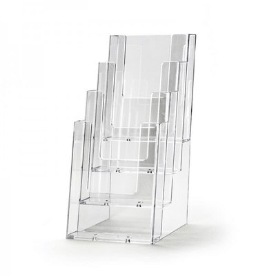 Tischständer - Mehrfach Einlegeformat: Lang-DIN (105x210 mm) Lang-DIN (105x210 mm) - Dispenser-DIN-Lang-4-fach-Tisch-PRO57 Tischständer - Mehrfach Einlegeformat: Lang-DIN (105x210 mm) Lang-DIN (105x210 mm) - Dispenser-DIN-Lang-4-fach-Tisch-PRO57