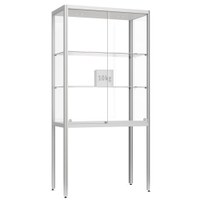 Vitrine Modell 300 - Standvitrine auf Untergestell Masse: 500x500x2.000mm (BxTxH) - Unterkante 720mm Vitrinen-Korpus aus halbrunden Aluminium- - Vitrine Modell 300