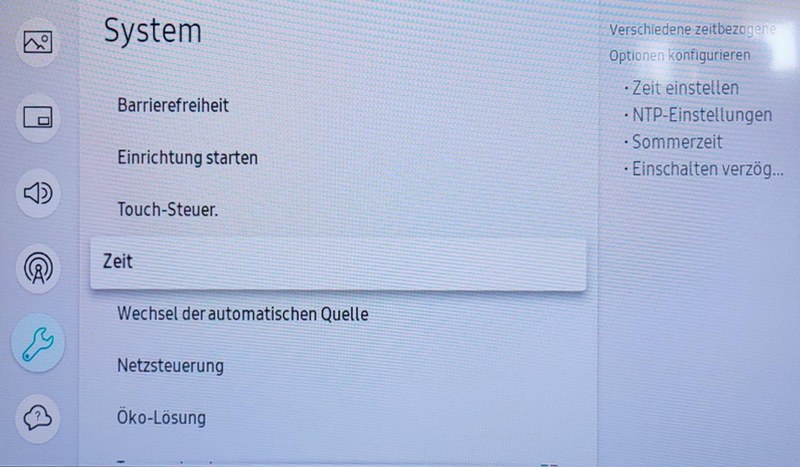 Zeiteinstellung
